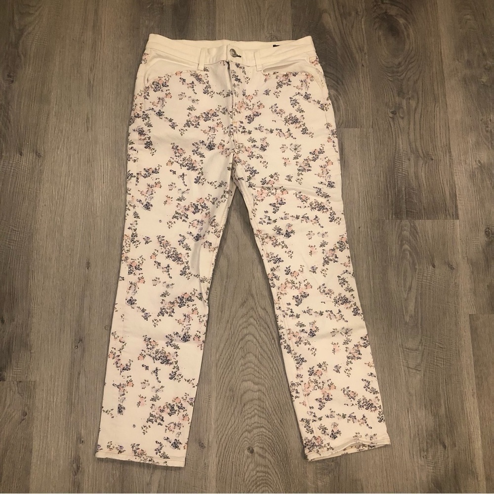 RAG & BONE Micro Floral Straight Leg Jeans Size 31 - Picture 2 of 8